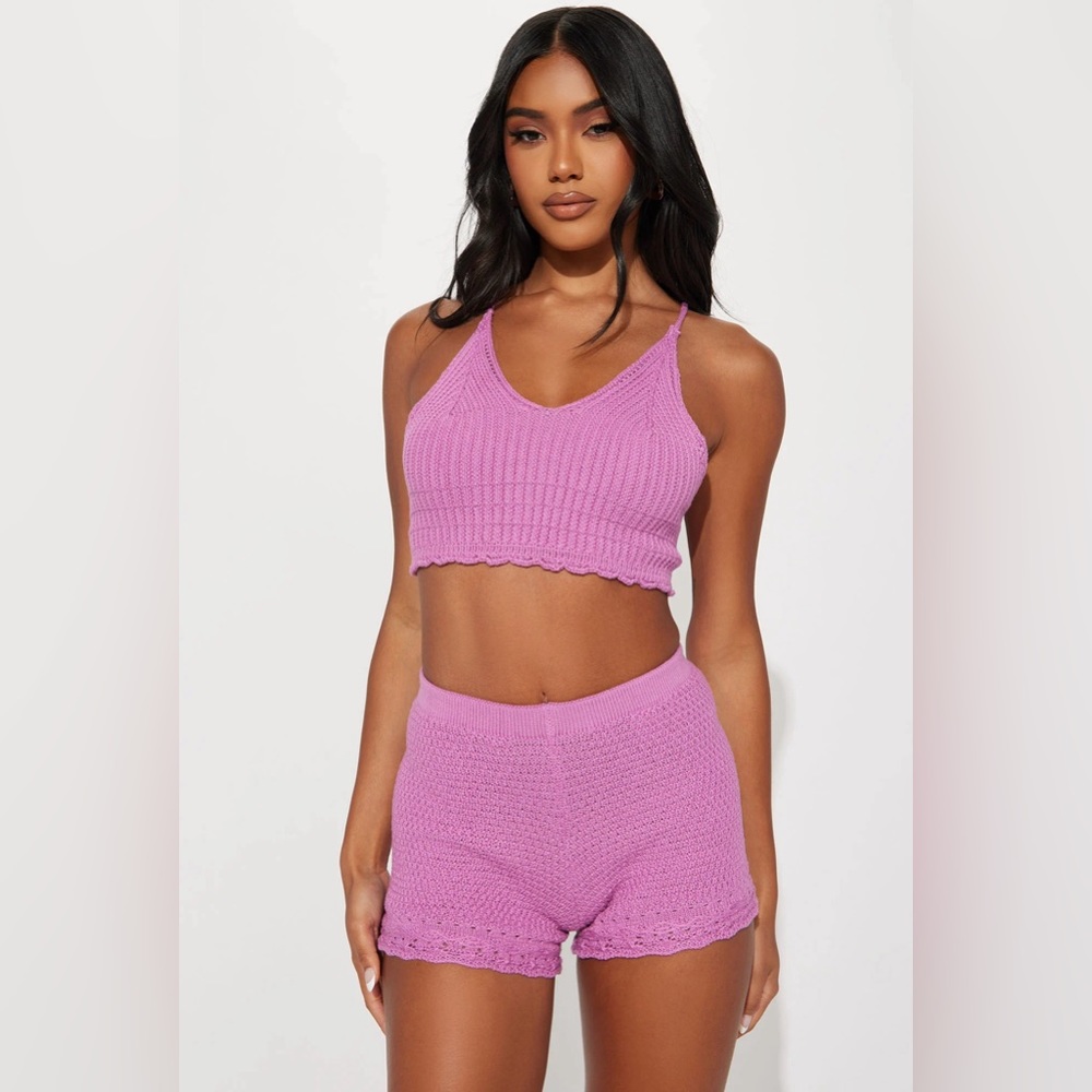Fashion Nova Tessa Orchid Short Set